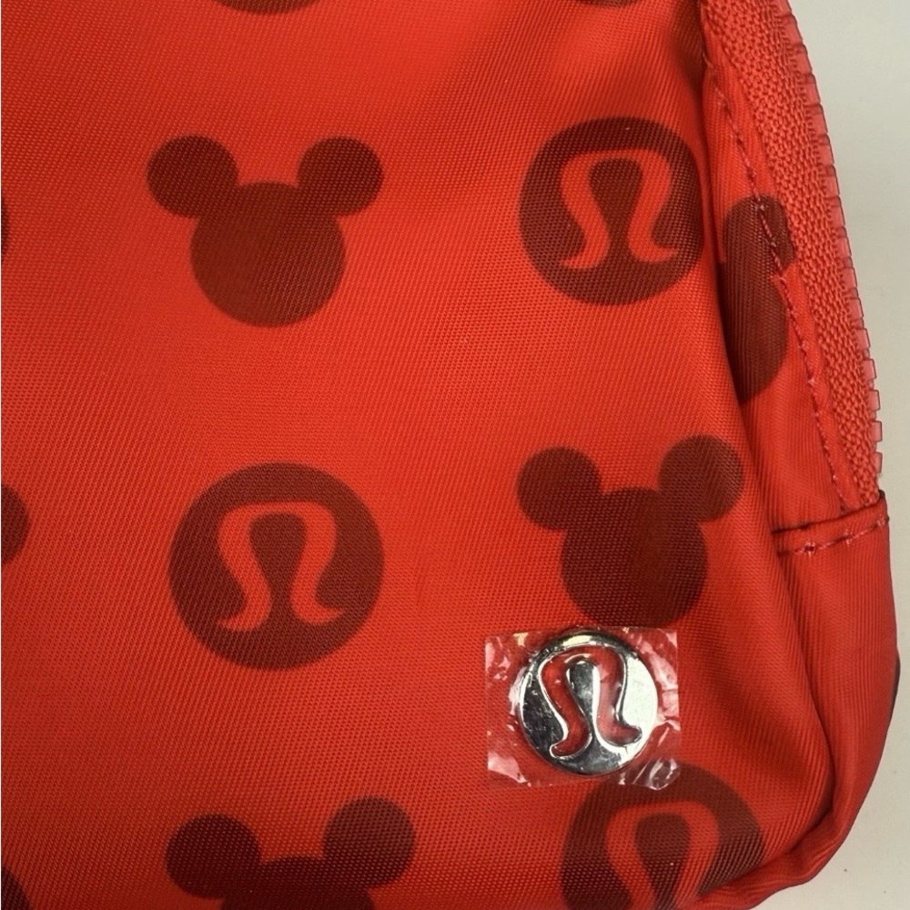 Lululemon x Disney Everywhere Belt Bag Fanny Pack Red Mickey Mouse Logo NWT - Picture 3 of 6